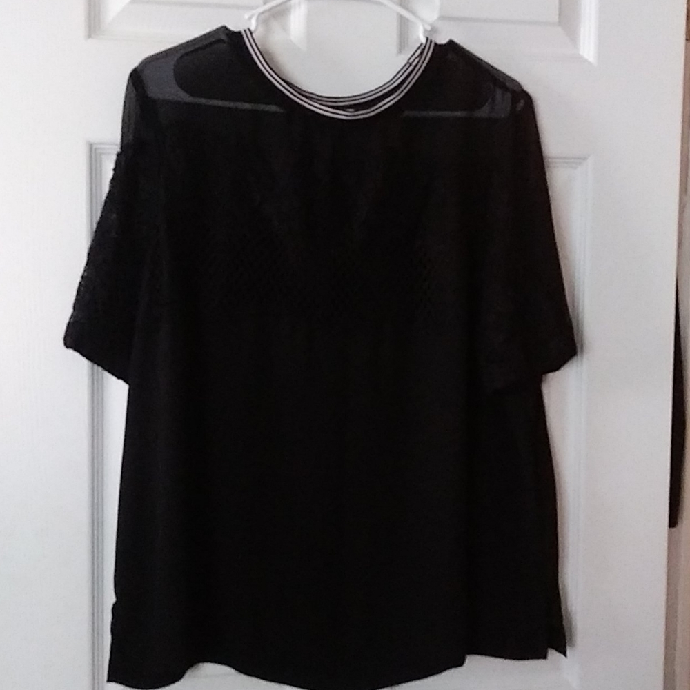 Lane Bryant short sleeve blouse